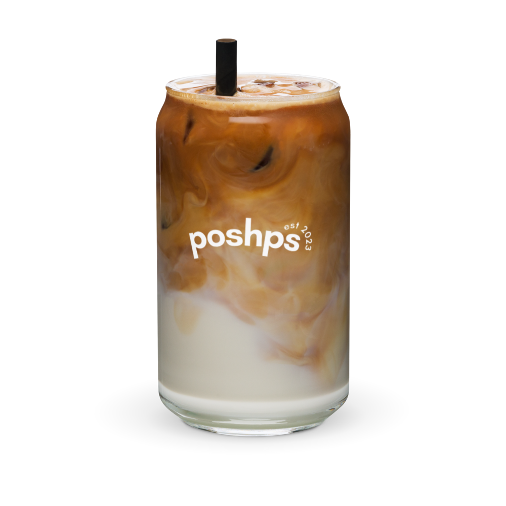 on the go glass can & straw - Posh Pet Services