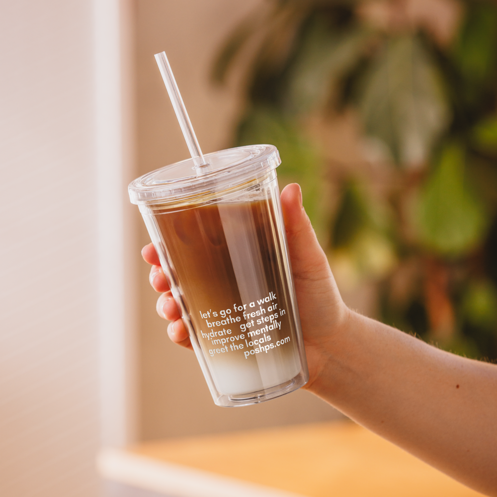 transparent travel tumbler - Posh Pet Services