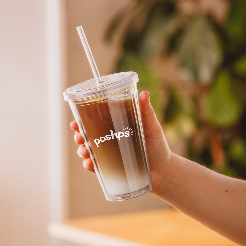 transparent travel tumbler - Posh Pet Services